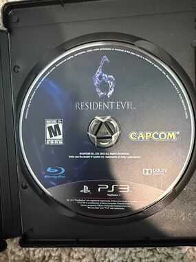 Capcom Resident Evil 6 PS3 Game Disc - Black